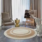 Round area jute rug - Houseoon