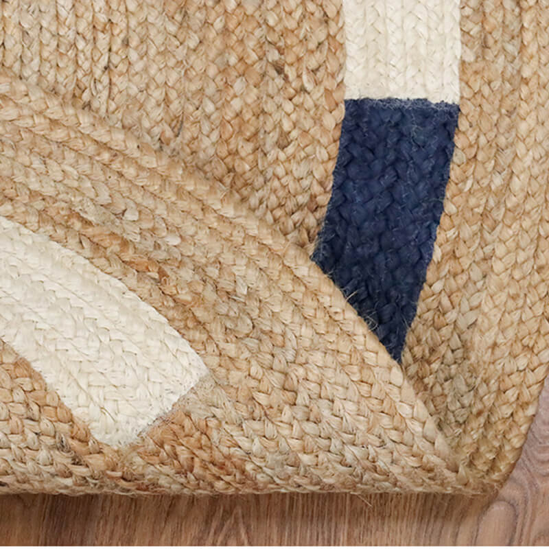 Round area jute rug - Houseoon