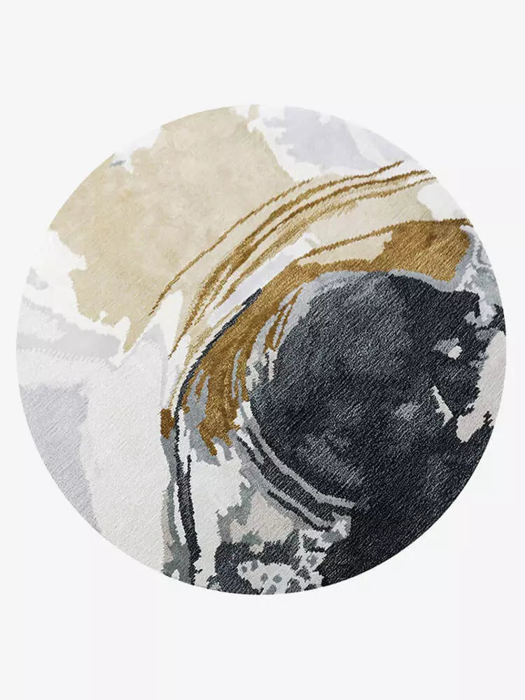 Gallery Round Abstract Rug Main image