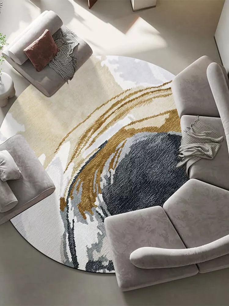 Gallery Round Abstract Rug