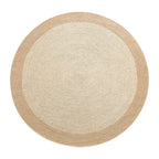 Round Braided Jute Rug - Houseoon