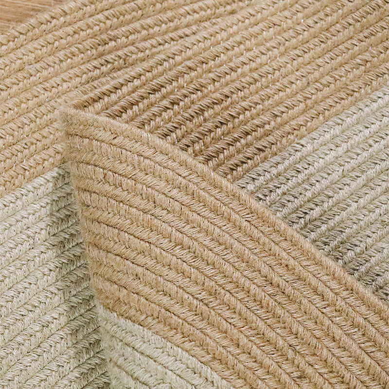 Round Braided Jute Rug - Houseoon