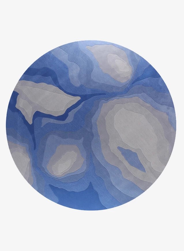 Round Hand Tufted Wool Rug - Houseoon