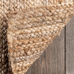 Natural area jute rug