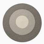 Round mixed color wool carpet Rug - Houseoon