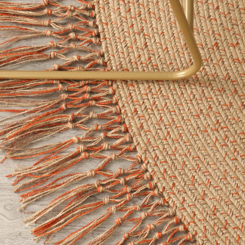 Round Tassels Jute Rug Secondary image