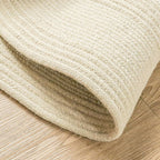 Round Wool Area Braided Rugs - Houseoon