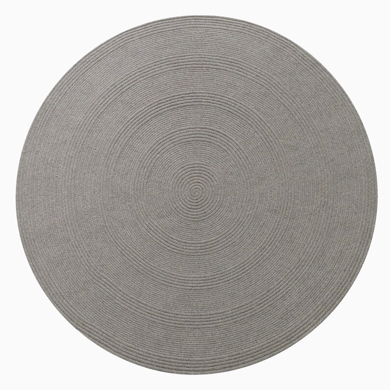 Round Wool Area Braided Rugs - Houseoon