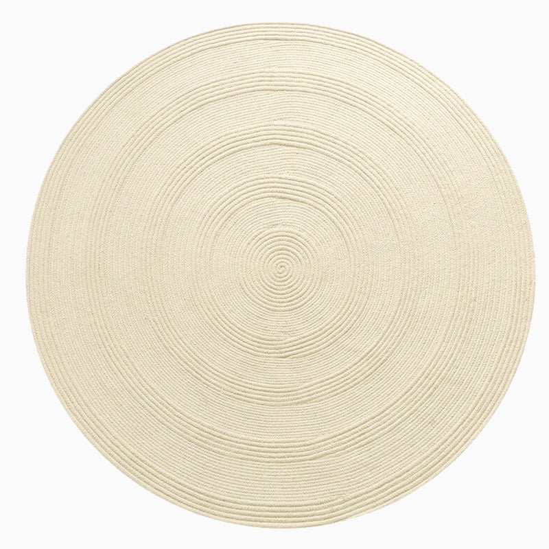 Round Wool Area Braided Rugs - Houseoon