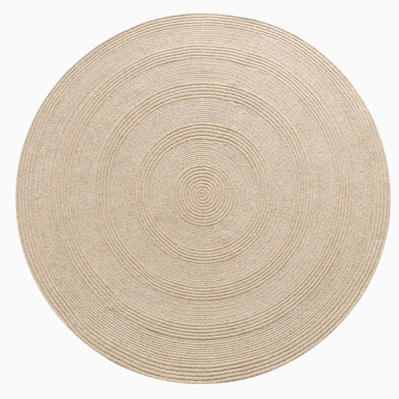 Round Wool Area Braided Rugs - Houseoon