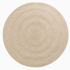 Round Wool Area Braided Rugs - Houseoon