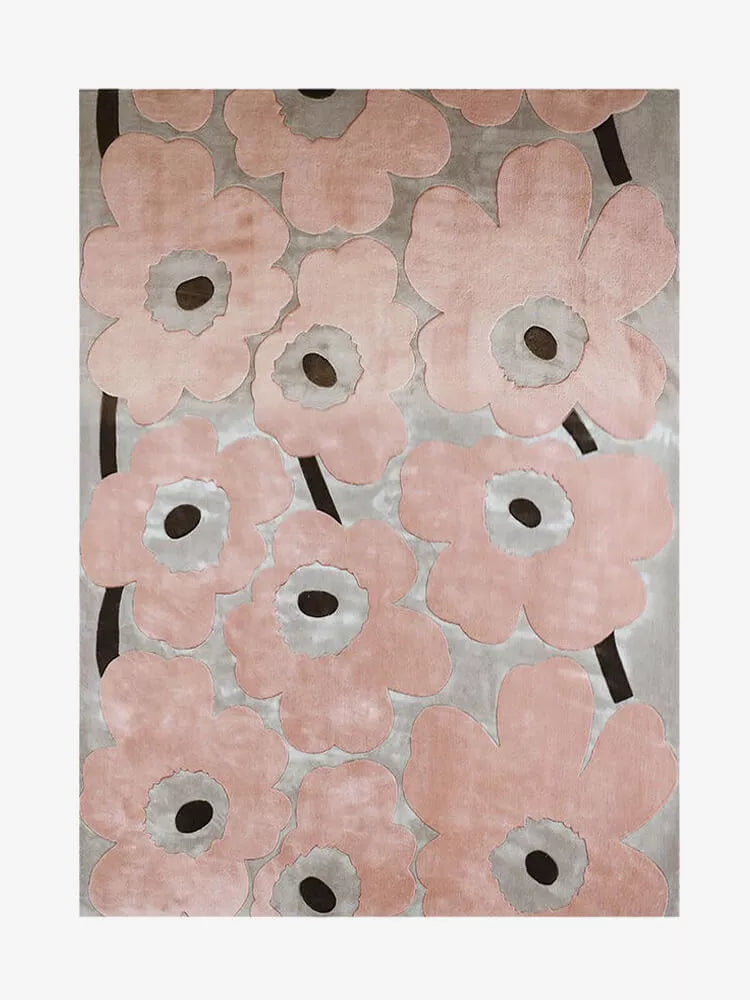 Mmlio hand tufted floral rug