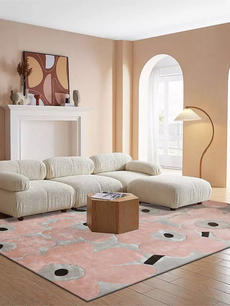 Mmlio hand tufted floral rug