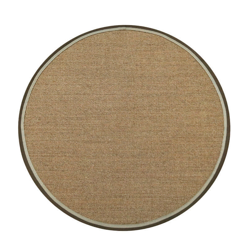 Natural Fiber Collection Accent round Rug Rustic Farmhouse Border Sisa ...