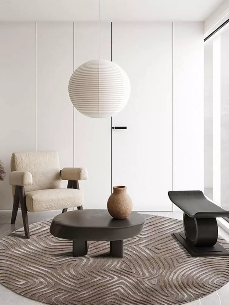 South Textured Round Rug - Houseoon