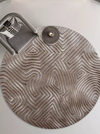 South Textured Round Rug - Houseoon