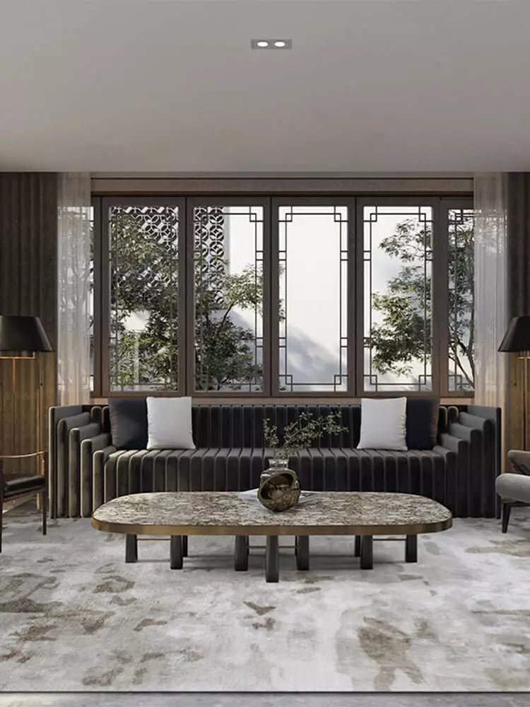 Stain Abstract Handmade Rug - Houseoon