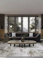 Stain Abstract Handmade Rug - Houseoon