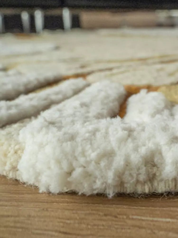 Taniea Yellow Textures Rug - Houseoon