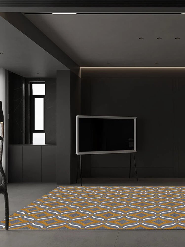 Vinseo Grey Geometric Rugs - Houseoon