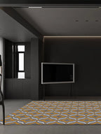 Vinseo Grey Geometric Rugs - Houseoon