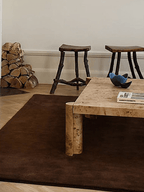 Walnut modern neutral rug - Houseoon
