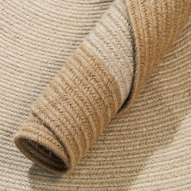 Round Braided Jute Rug