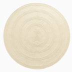 Round Wool Area Braided Rugs