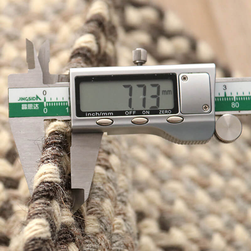 Teppich aus geflochtener Wolle