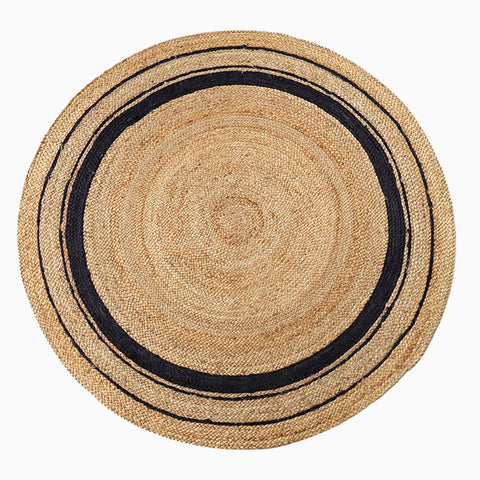 Tapis rond en jute tressé